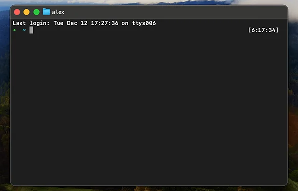 Mac Terminal app